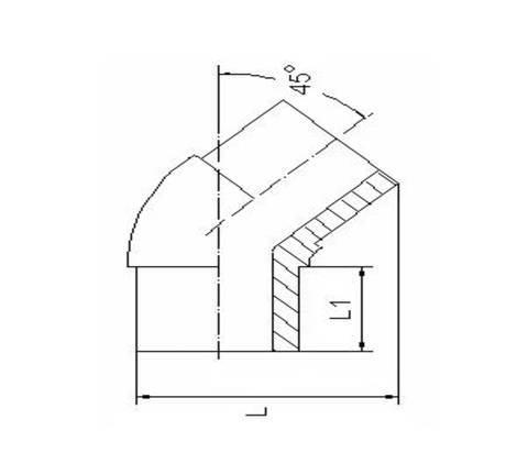 Отвод литой 45° PE-RT