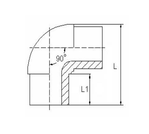 Отвод литой 90° PE-RT