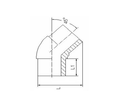 Отвод электросварной 45° PE-RT