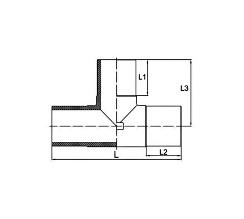 Тройник равнопроходной литой (спигот)