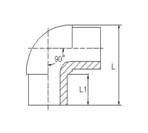 Отвод электросварной 90° PE-RT