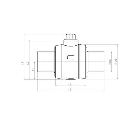 ПЭ кран шаровый